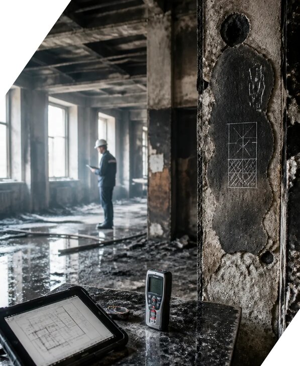 Обследование зданий после пожара в Находке от 15473 р. | ЭкспертизаРоссия