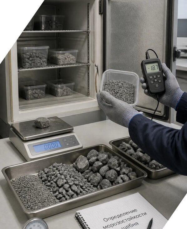 Определение морозостойкости щебня в Находке от 3610 р. | ЭкспертизаРоссия