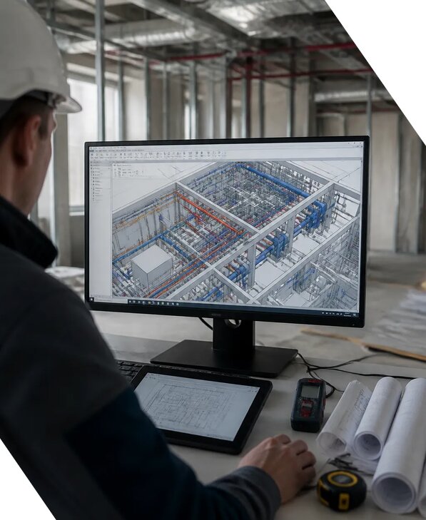 Создание BIM модели инженерных сетей для объектов в Находке